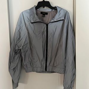 Forever 21 Gray Light Changing Cropped Jacket Size 1X